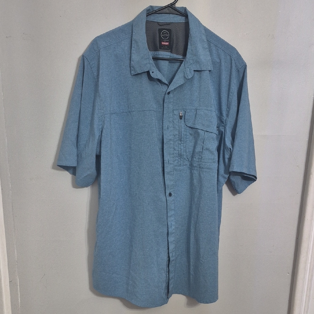 Wrangler Casual Blue Button Down Shirt